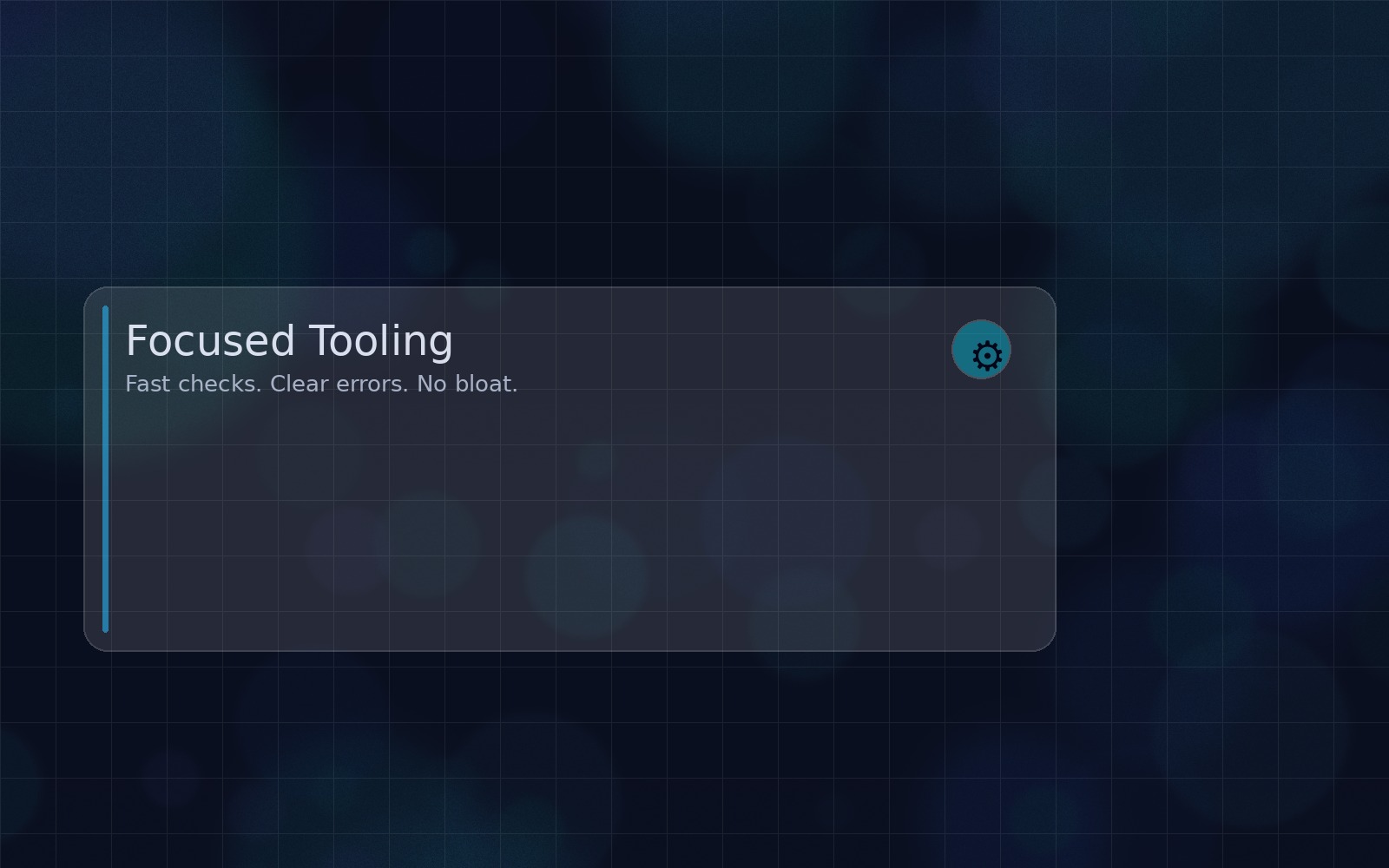 Clean, controlled workflow